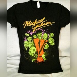 Michael Jackson Black Graphic T-Shirt